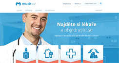 Desktop Screenshot of mudr.cz